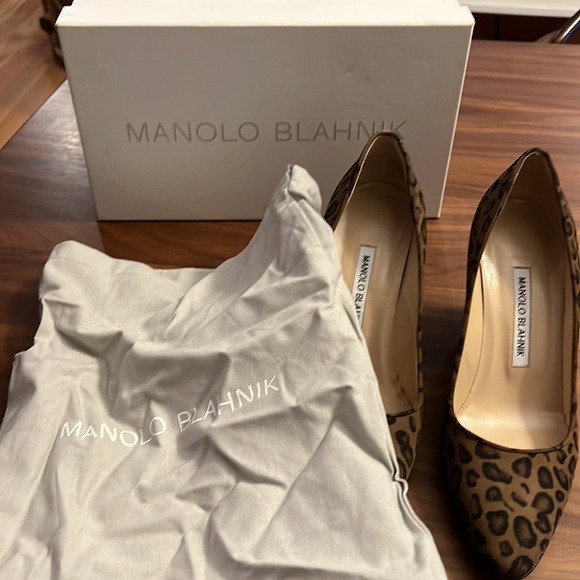 Manolo Blahnik Leopard Suede Tucciototo Pump - Gently Worn - Picture 6 of 6